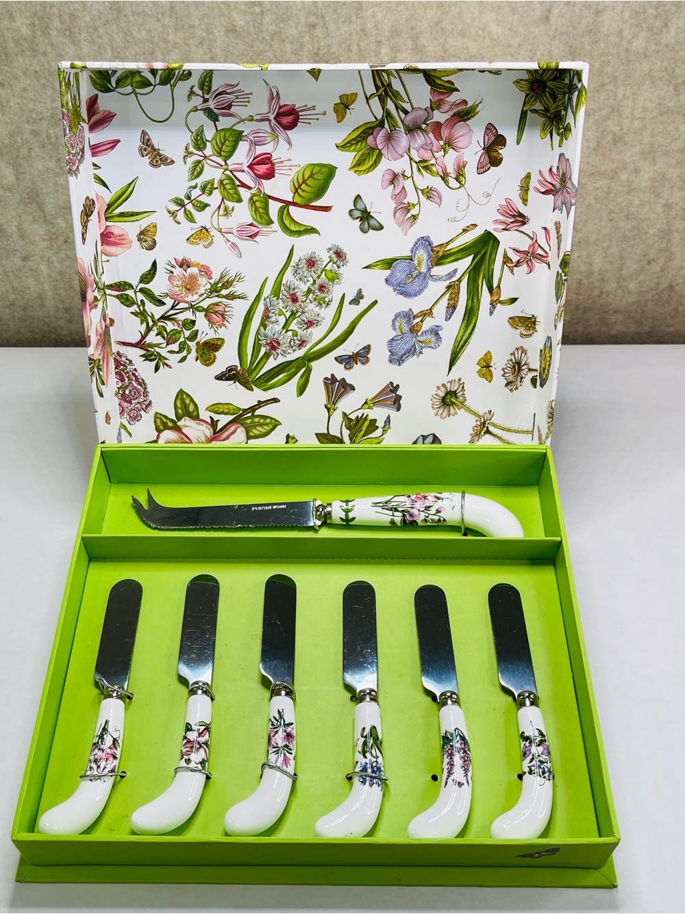 Portmeirion Botanic Garden Cheese Knife Set 7 Piece